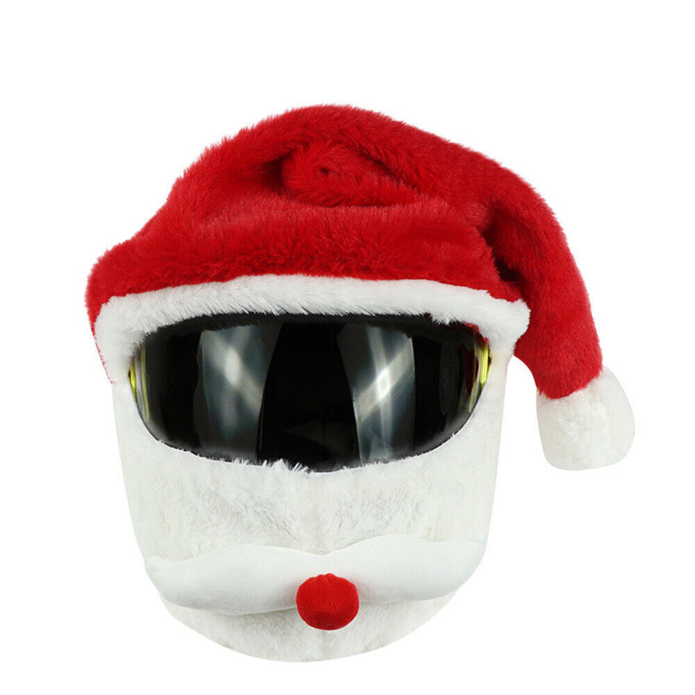 Christmas Motorcycle Helmet Cover Santa Claus DIY Motorbike Helmet Funny Decor